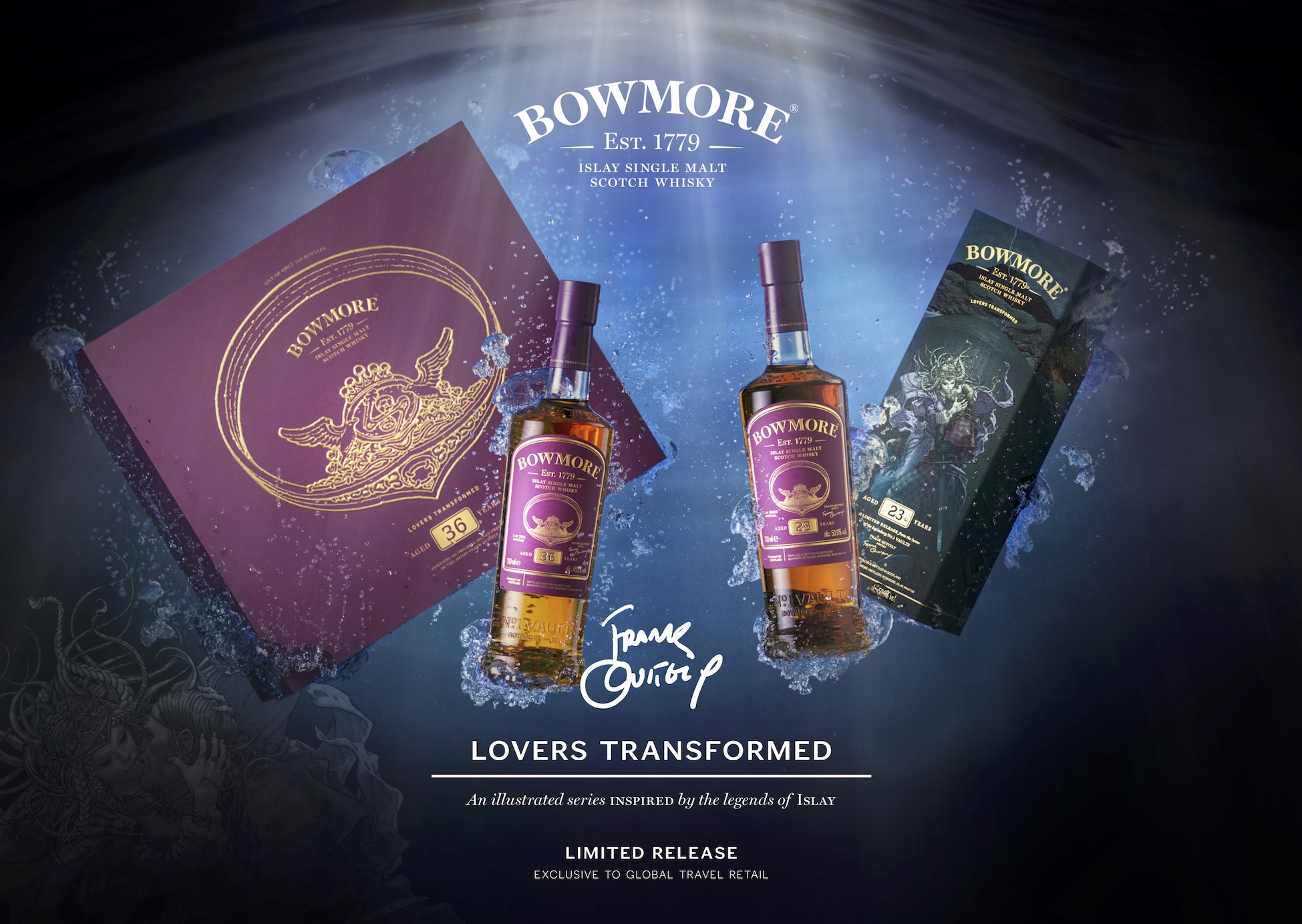 Bowmore and Frank Quitely unveil 'Lovers Transformed' travel