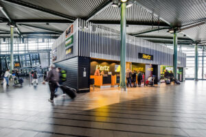 Car rental area Schiphol Plaza - credit photography to Xander Richters