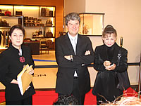 Reason to smile: The Okinawa store is Louis Vuitton's 50th store in Japan, said Yves Carcelle: