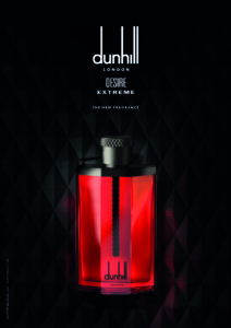 Shades of desire: Bold black and red mark the masculine nature of the new Dunhill London Desire Extreme
