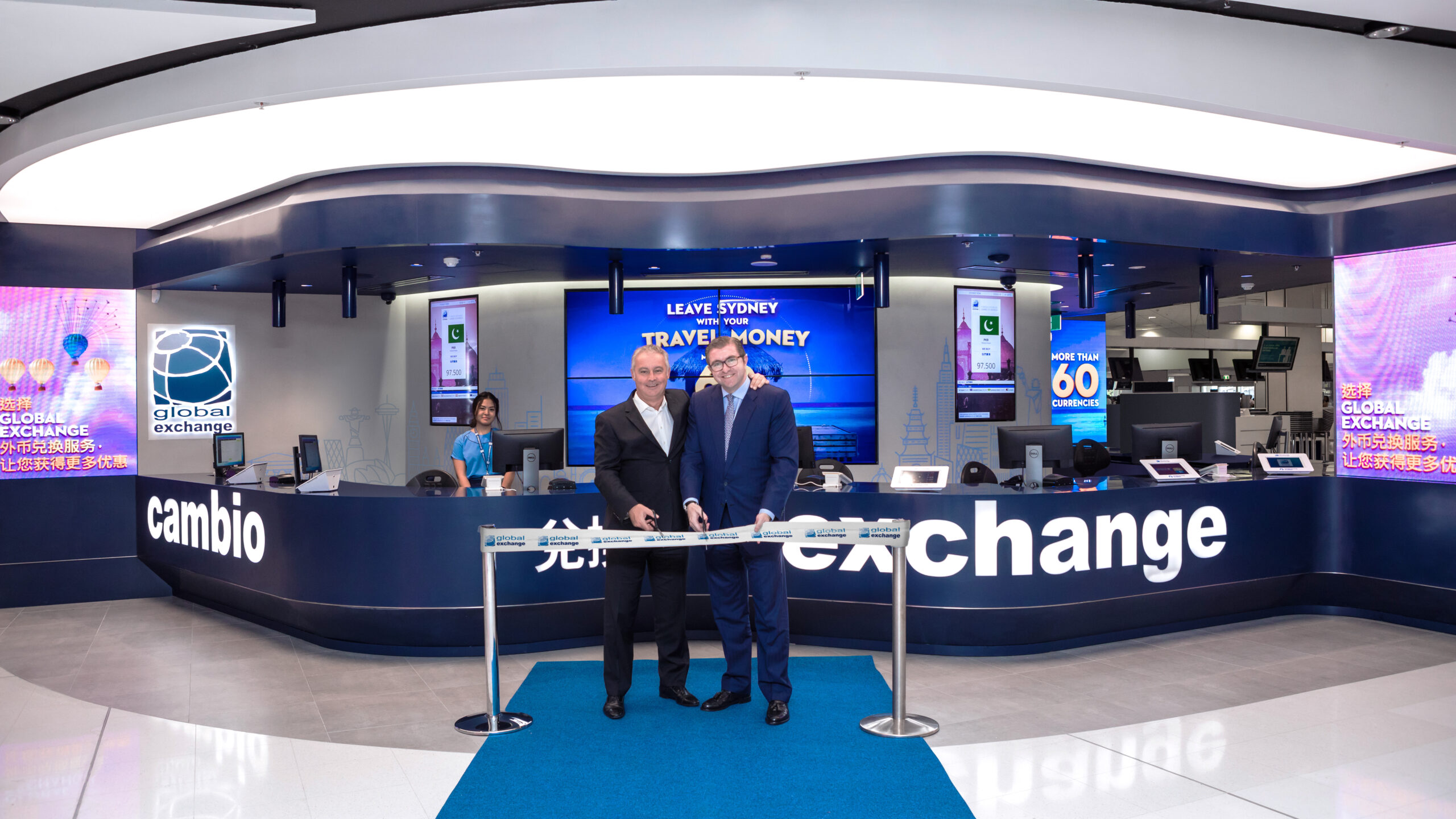 Global Exchange flagship bureax unveiled at Sydney Airport