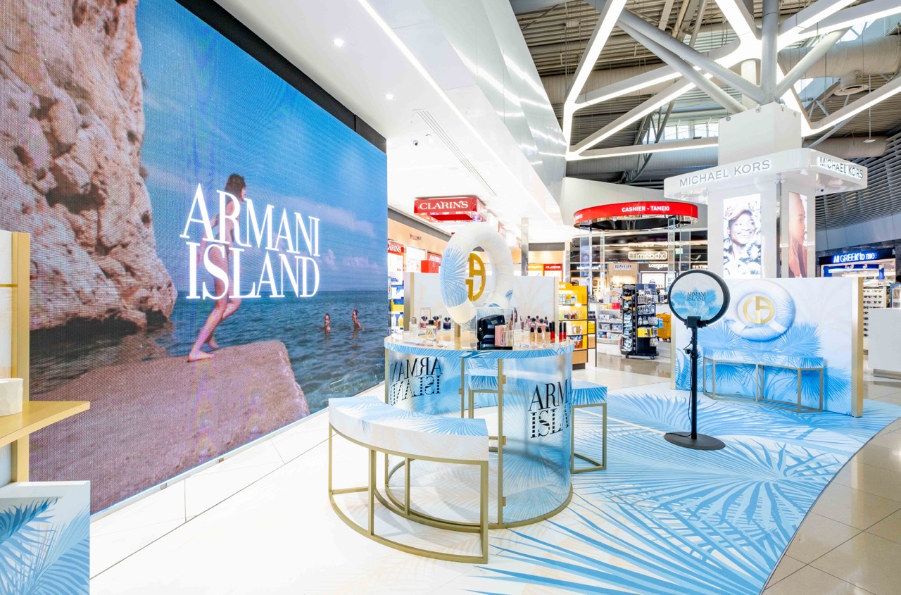 Armani Island activation lands at Athens Airport with Dufry