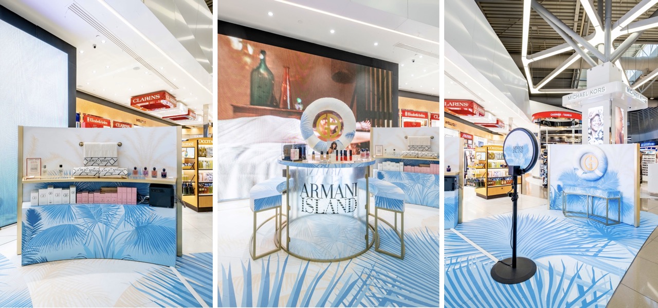 Armani Island activation lands at Athens Airport with Dufry