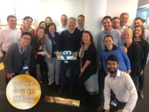 thumbnail_MDLZ WTR team celebrates Moodie Davitt Digital Award win