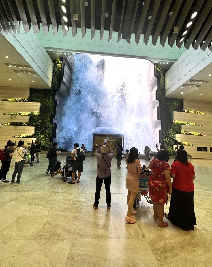 Image of the Day: Changi Airport’s captivating Wonderfall : Moodie ...