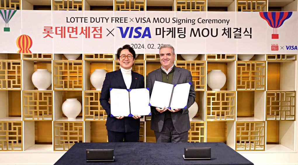 Lotte Duty Free strikes key partnership with Visa to boost retail