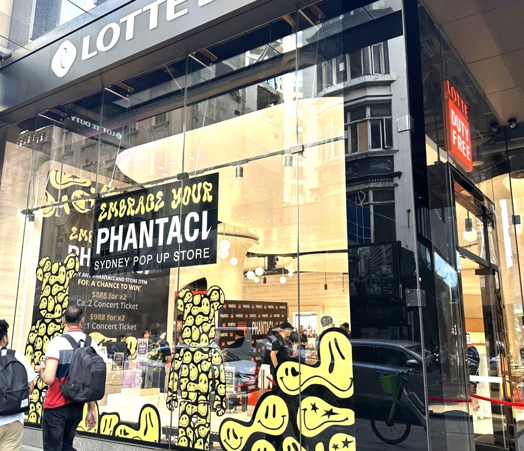 Images of the Day Lotte Duty Free invites shoppers to Phantaci s new pop up store in Sydney Moodie Davitt Report