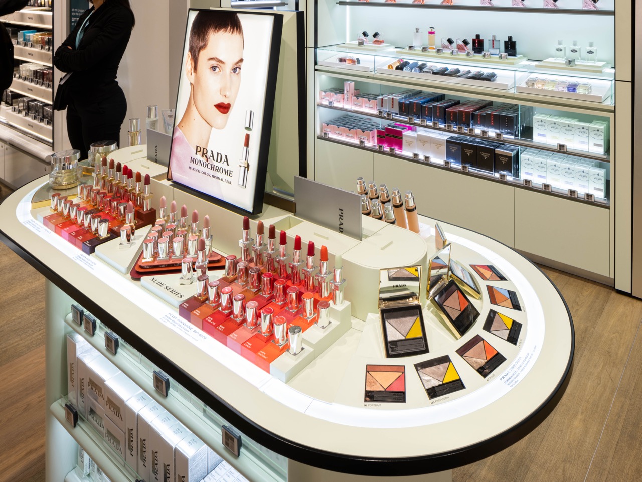 Prada Beauty and Extime Duty Free reveal triple-axis counter at Paris ...