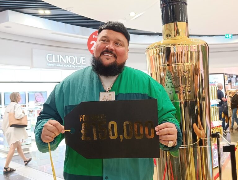 On location Au Vodka debuts world’s biggest vodka bottle with DJ