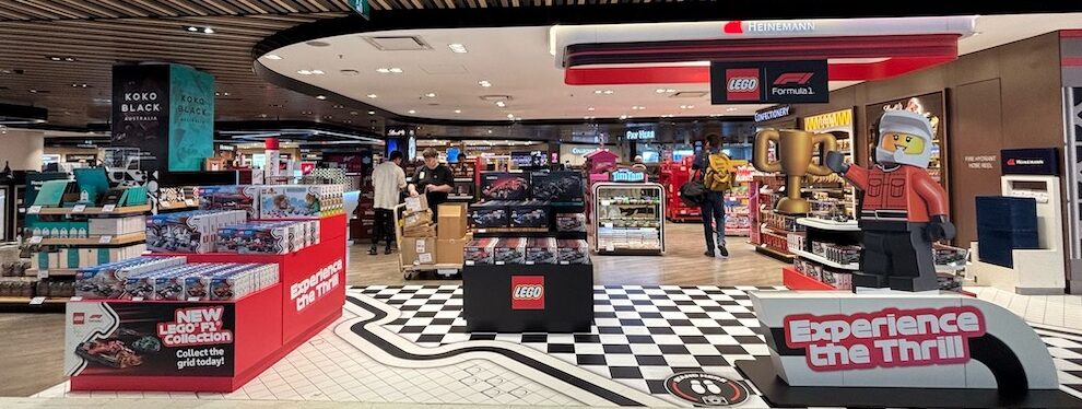 Lego races into Melbourne and Sydney airports with interactive Formula 1 activations