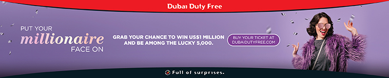 Image for Dubai Duty Free Top Banner April TB One Purple 2025