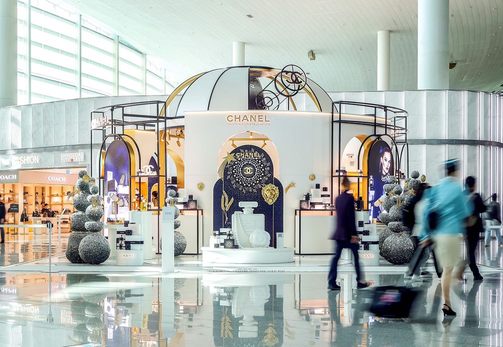 Chanel and Shinsegae Duty Free light up Incheon Airport with